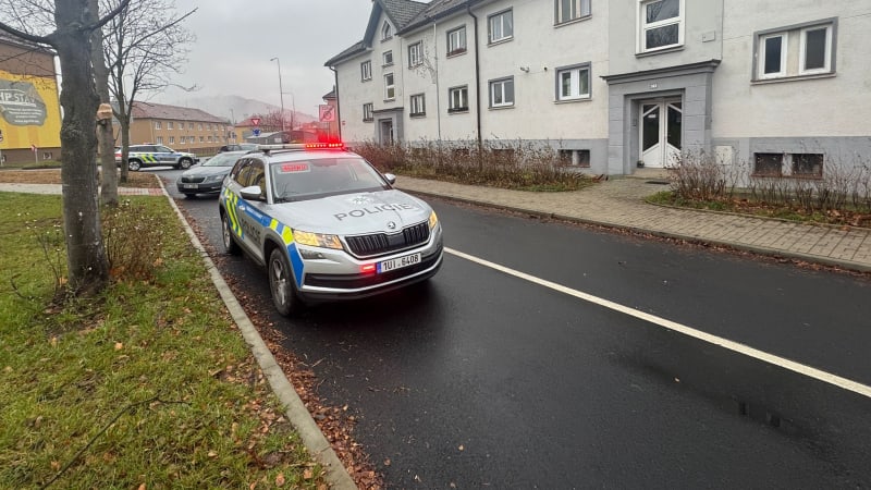 Razie na Chomutovsku: Policie našla zbraně a munici. V akci je pyrotechnik, okolí je uzavřeno