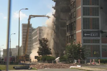 Demolice vyhořelé budovy ve Zlíně bude pokračovat, ani část nelze zachovat