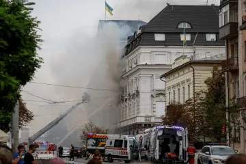 Ruský dron zasáhl centrálu tajné služby SBU. Kyjev chystá odpověď