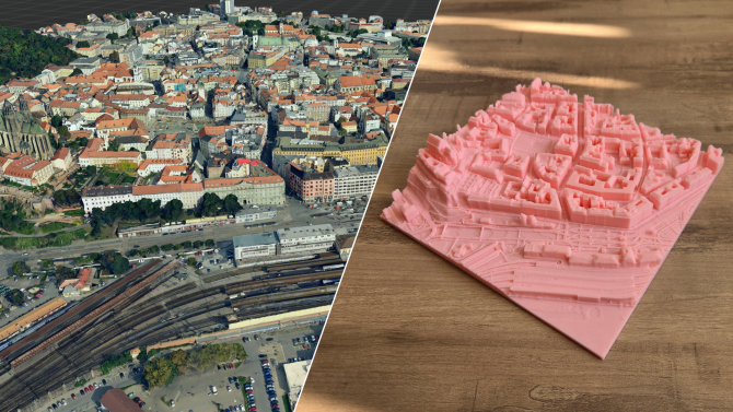 Jak si na 3D tiskárně vytisknout jakékoliv místo na světě? Třeba tímto českým nástrojem, který je úplně zdarma
